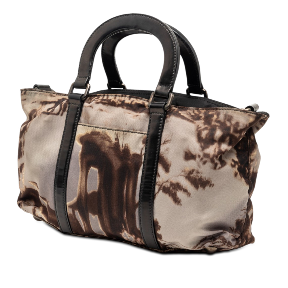 Pre-Loved Prada Tessuto Stampato Satchel - Picture 2 of 6